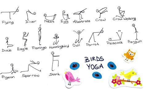 alphabet animal yoga poses  kids  simple yoga poses