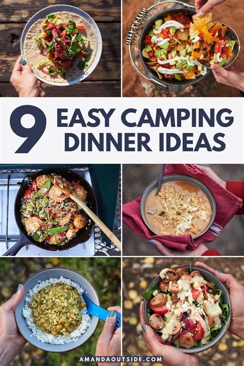 easy camping dinner ideas amanda  easy camping dinners