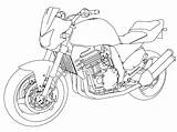 Honda Kawasaki Z1000 Motorrad Cbr Wecoloringpage Grom Raskrasil sketch template