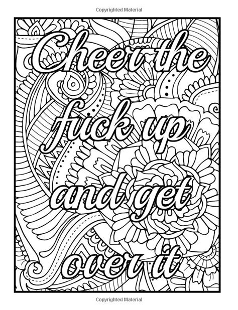 pin  swear words coloring pages
