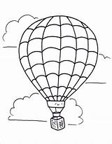 Coloring Balloon Air Pages Hot Azcoloring sketch template