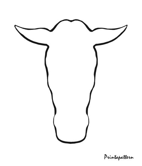 horse head outline pattern horse head template