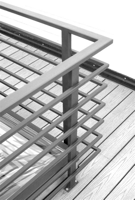 custom exterior roofdeck railing  bader art metal fabrication custommadecom