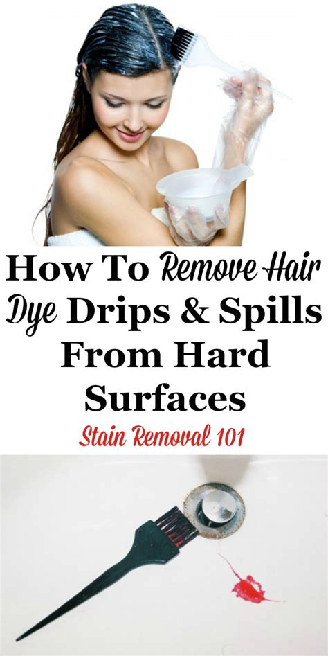How To Remove Hair Dye Drips And Spills From Hard Surfaces