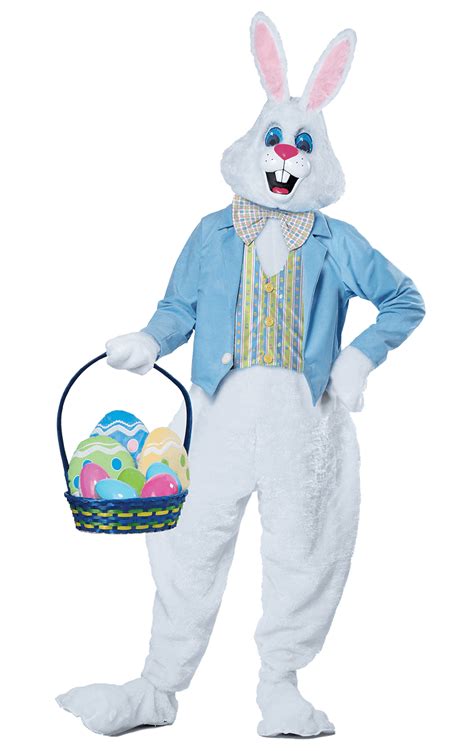 adult deluxe easter bunny rabbit mascot novelty fancy dress costume ebay