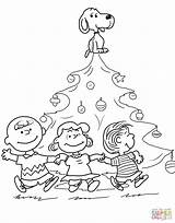 Coloring Charlie Pages Brown Christmas Snoopy Printable Peanuts Tree Color Characters Print Pumpkin Great Linus Kids Sheets Drawing Easter Clip sketch template