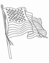 Flag American Coloring Waving Drawing Flags Pages Printable Print Choose Board Lines Kids Star sketch template