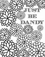 Coloring Sheet Printable Dandy Just sketch template