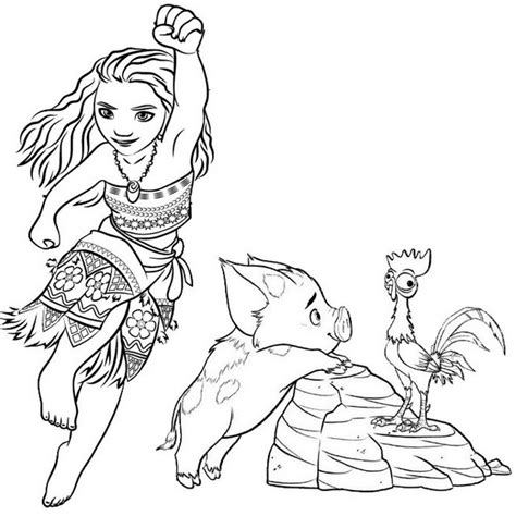 moana coloring pages hei hei coloring page blog  xxx hot girl