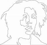 Marley Bob Outline Drawing Paintingvalley sketch template
