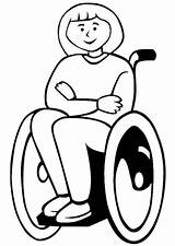 Wheelchair Disability Kidsplaycolor sketch template