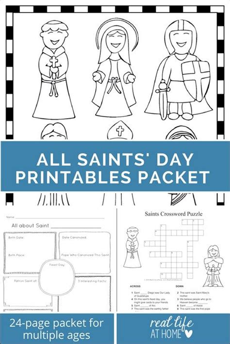 saints day word search  kids  printable catholic kids