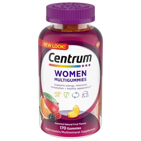 Centrum Multigummies Gummy Multivitamin For Women Assorted Fruit
