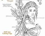 Coloring Tangles Fairy sketch template