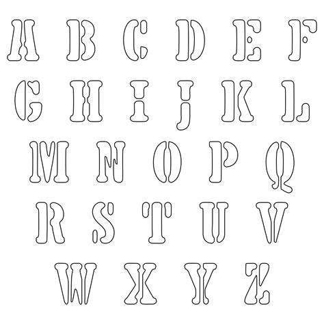 printable bubble letters     printablee