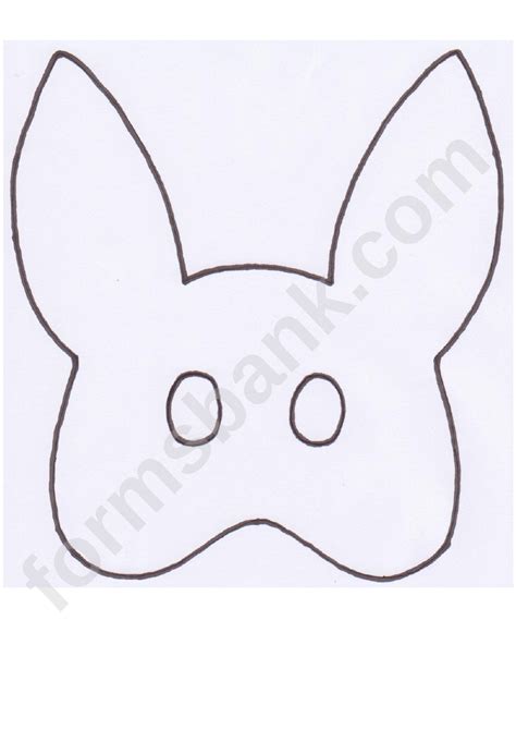 bunny mask coloring page gif