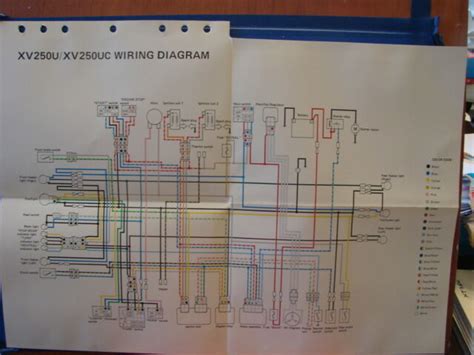 nos yamaha factory wiring diagram xv  xv uc ebay