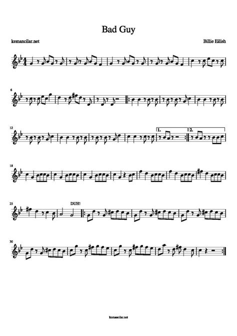 bad guy violin sheet   sheet