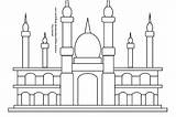 Mewarnai Masjidil Haram Dihalaman sketch template