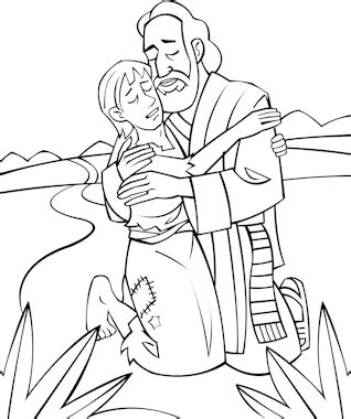 preschool bible coloring pages  sunday school  prodigal son
