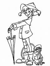 Pages Coloring Longstocking Pippi sketch template