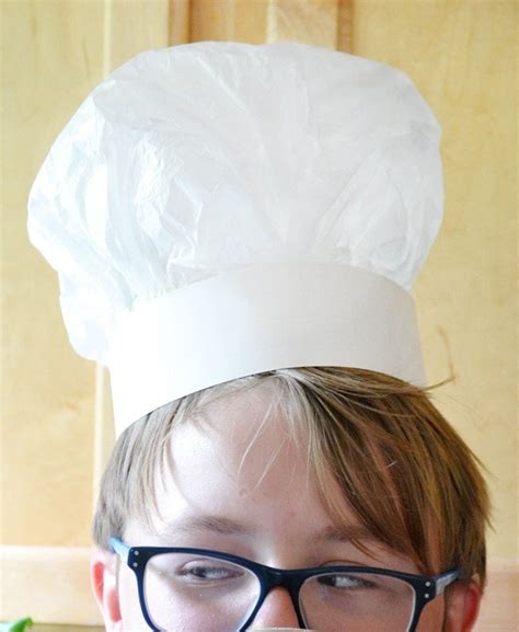 tissue paper chef hat great craft  kids