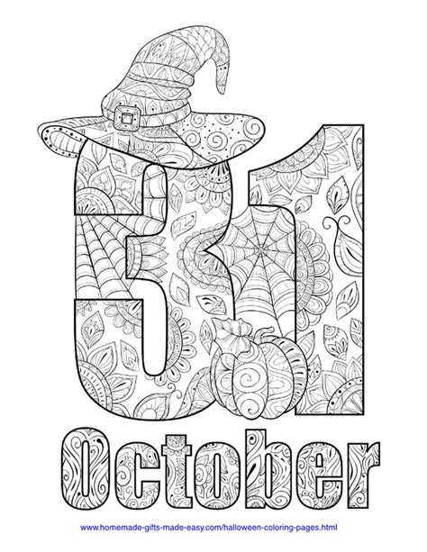adult halloween coloring pages october oct