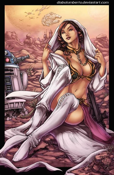 slave leia by diabolumberto on deviantart