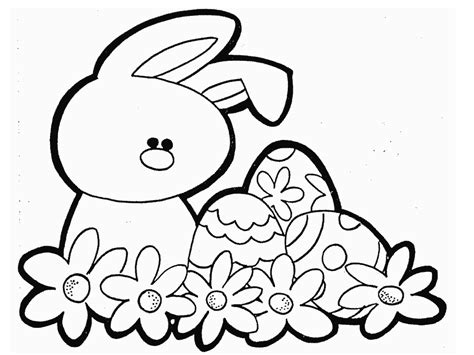 bunny colouring pages