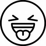 Emoji Coloring Pages Kids Laughing Tongue Emoticons Emojis Sticking Smileys Bestcoloringpagesforkids Face Print Icon Feelings Faces Smile Choose Board Size sketch template