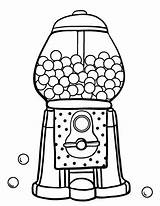 Gumball Machine Coloring Gum Bubble Pages Clipart Printable Candy Sheets Drawing Kids Coloringcafe Clip Pdf Drawings Cute Worksheets Worksheet Color sketch template