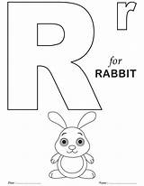 Coloring Alphabet Letter Pages Printable Rabbit Abc Printables Sheets Worksheets Kids Letters Color Preschool Colouring Book Blocks Print Getdrawings Template sketch template