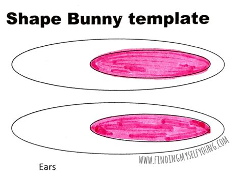shape bunny paper craft   template finding  young