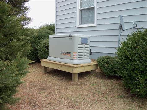 kw residential generac   raised platform serviced  nng automatic standby generators