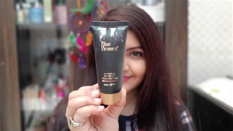 blue heaven water proof makeup foundation with spf review and demo rara good or bad youtube