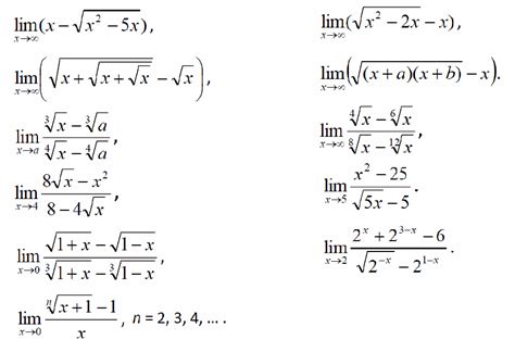solve  limits mathematics stack exchange