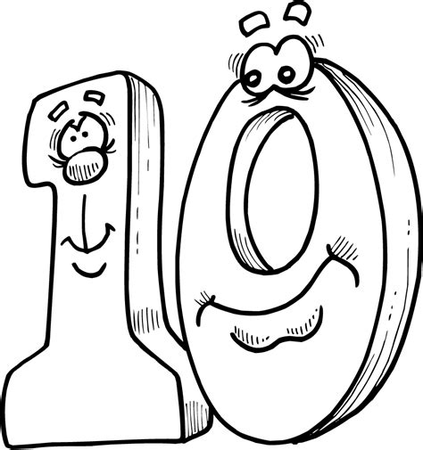 number coloring pages    clipartmag