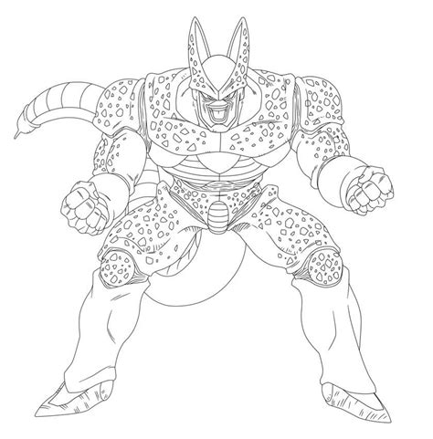 printable cell coloring pages anime coloring pages