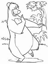 Jungle Book Coloring Pages Baloo Disney Bestcoloringpagesforkids Dancing Color Kids Books Choose Board sketch template