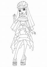 Monster High Noir Catty Pages Coloring Boo Getcolorings Printable Getdrawings sketch template