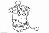Golf Minion Coloring Pages Play Printable Adults Kids sketch template