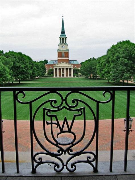 wait chapel and quadrangle wake forest university winston salem nc