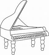 Coloring Piano Grand Music Pages Instruments Musicalinstruments Gif Drawings sketch template