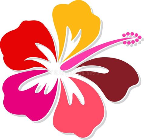 hibiscus logo stock vector illustration   biology