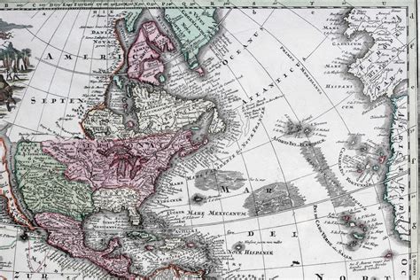 ancient geographic map   americas original antique map paul