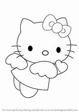 Kitty Hello Drawing Draw Angel Step Easy Kids Drawings Tutorials Paintingvalley Learn Manga Cat Tutorial Anime Getdrawings Drawingtutorials101 sketch template