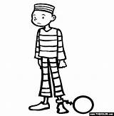 Coloring Prison Prisoner Pages Alcatraz Costume Color Halloween Peter Online Template Boy Bing sketch template