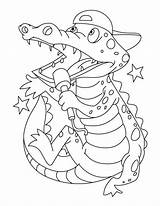 Crocodile Alligator Krokodil Crocodiles Procoloring Coloringhome Letzte sketch template