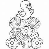 Easter Coloring Pages Kids Duck Fun Colouring Print Color Eggs Printable Precious Printables Moments Sheets Bunny Animals Sewing Themed Egg sketch template