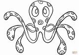 Octopus Coloring Cartoon Pages Categories sketch template